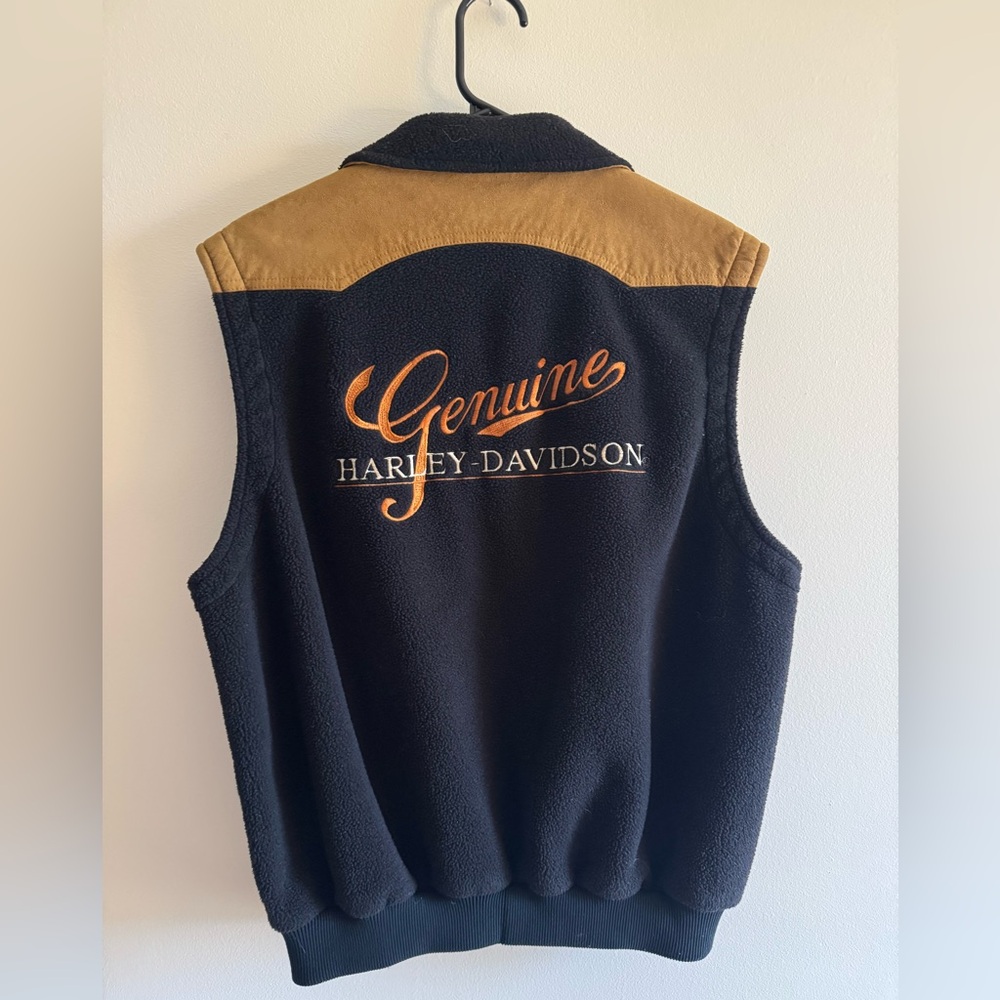 Vintage Harley Davidson Riding Vest - Medium
